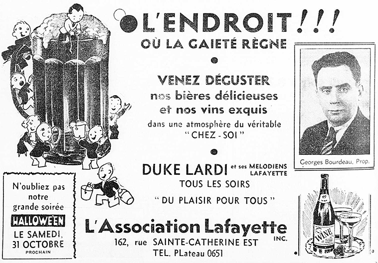 Publicité de l&rsquo;Association Lafayette